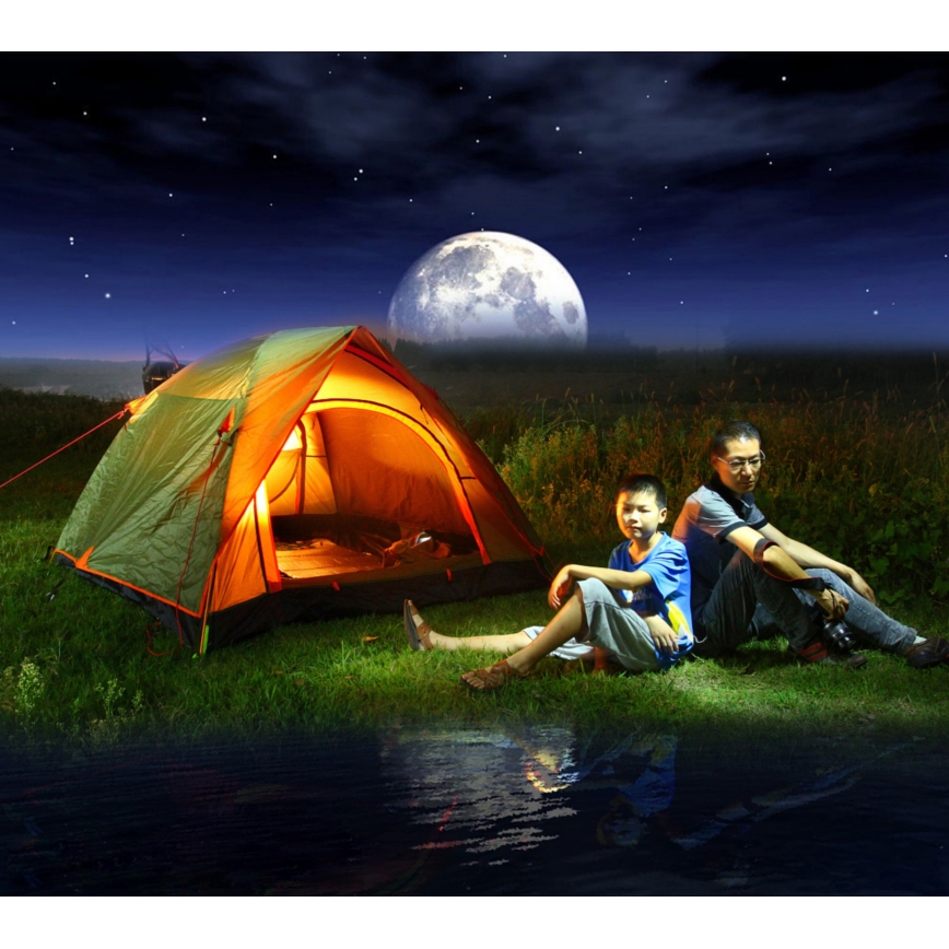 LED-lampa KLIP med USB-laddare LED/5W/5V 4000K