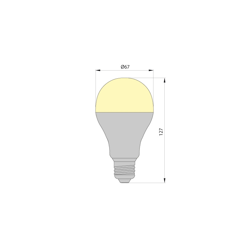 LED-lampa LED stjärna ECO E27/12W/230V