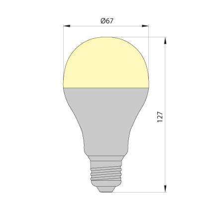 LED-lampa LED stjärna ECO E27/12W/230V