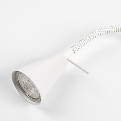 LED-lampa med klämma 1xGU10/4,7W/230V vit