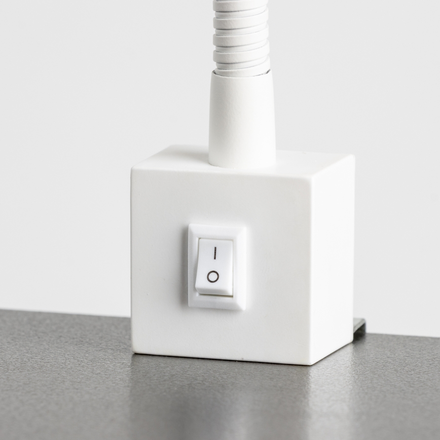 LED-lampa med klämma 1xGU10/4,7W/230V vit