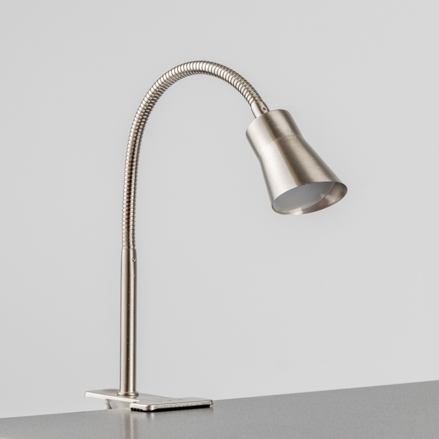 LED-lampa med klämma LED/3,2W/230V matt krom