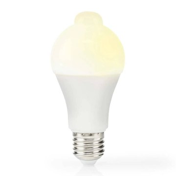 LED-lampa med rörelsesensor och skymningssensor A60 E27/4,9W/230V 3000K