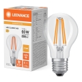 LED-lampa med skymningssensor CLASSIC FILAMENT A60 E27/7,3W/230V 2700K - Osram