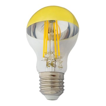 LED-lampa med spegelkupol DECOR MIRROR A60 E27/8W/230V 4200K guld