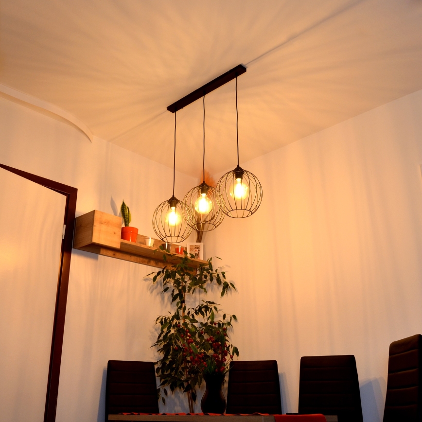 LED-lampa i tak med MERCURE 3xE27/15W/230V