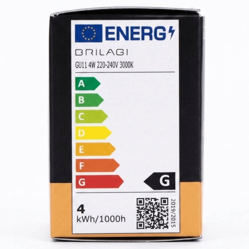 LED-lampa MR11 GU10/4W/230V 3000K svart - BRILAGI