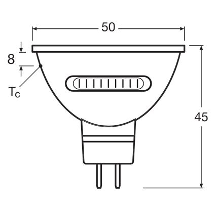LED-lampa MR16 GU5,3/5,6W/12V 2700/4000/6500K 36° - Osram