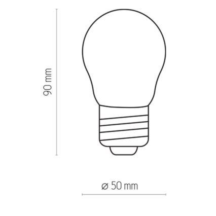 LED-lampa P45 E27/2W/230V 2700K