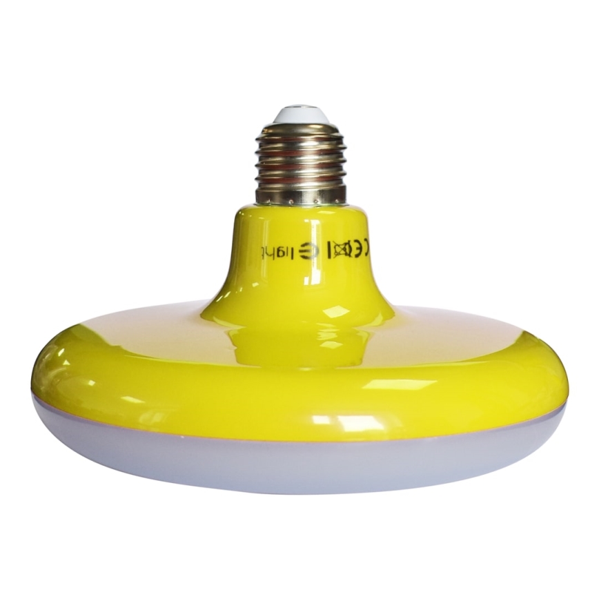 LED-lampa på kabel 1xE27/15W/230V 6000K gul