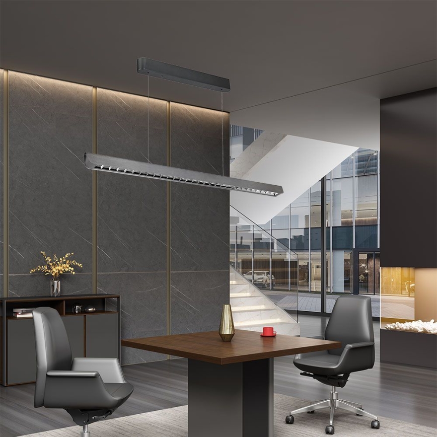 LED-lampa med kabel LED/36W/230V 3000/4000/6400K antracit