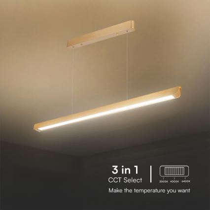LED-lampa på kabel LED/36W/230V 3000/4000/6400K guld