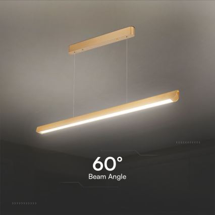 LED-lampa på kabel LED/36W/230V 3000/4000/6400K guld