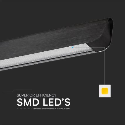 LED-lampa på kabel LED/36W/230V 3000/4000/6400K svart