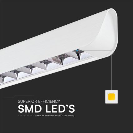 LED-lampa på kabel LED/36W/230V 3000/4000/6400K vit