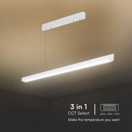 LED-lampa på kabel LED/36W/230V 3000/4000/6400K vit