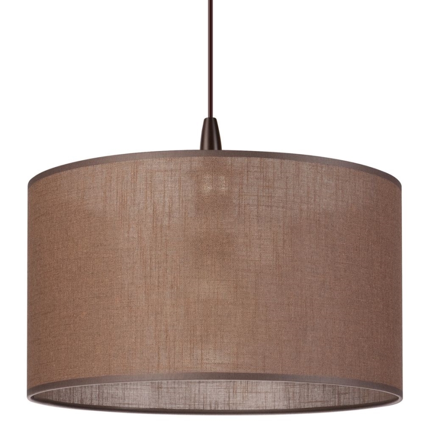 LED Taklampa på kabel NOEL 1xE27/60W/230V brun