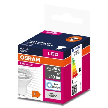 LED-lampa PAR16 GU10/4,5W/230V 6500K 60° - Osram