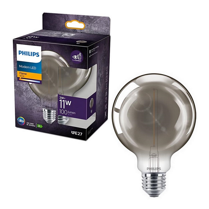 LED-lampa Philips E27/2W/230V 1800K