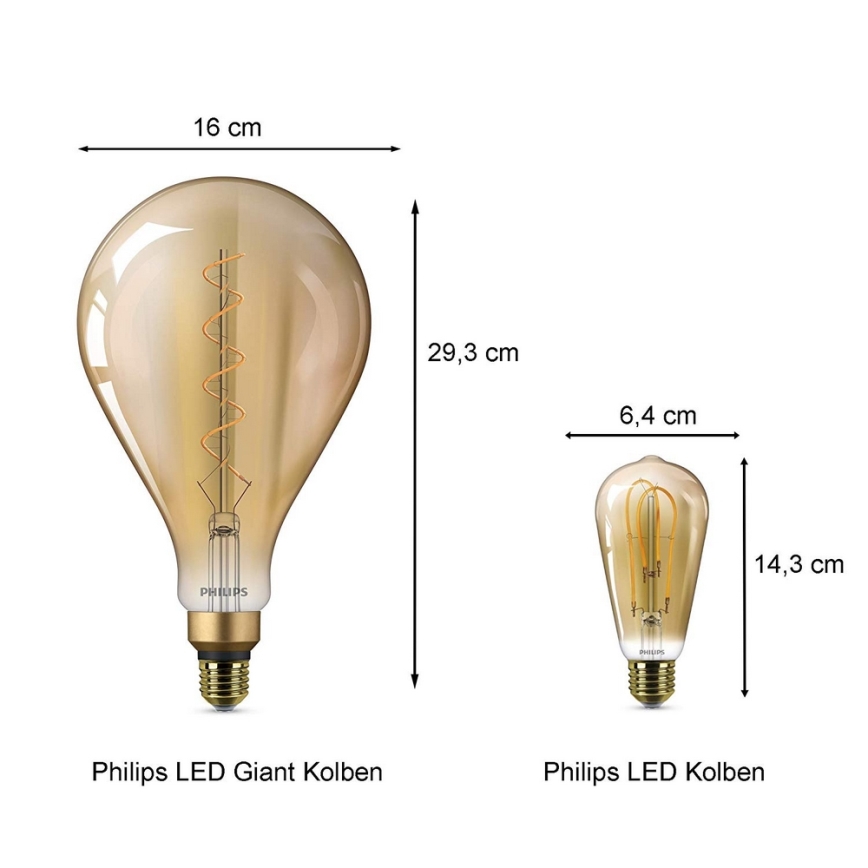 LED-lampa Philips E27/5W/230V 2000K - VINTAGE