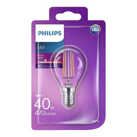 LED-lampa Philips VINTAGE P45 E14/4W/230V 2700K