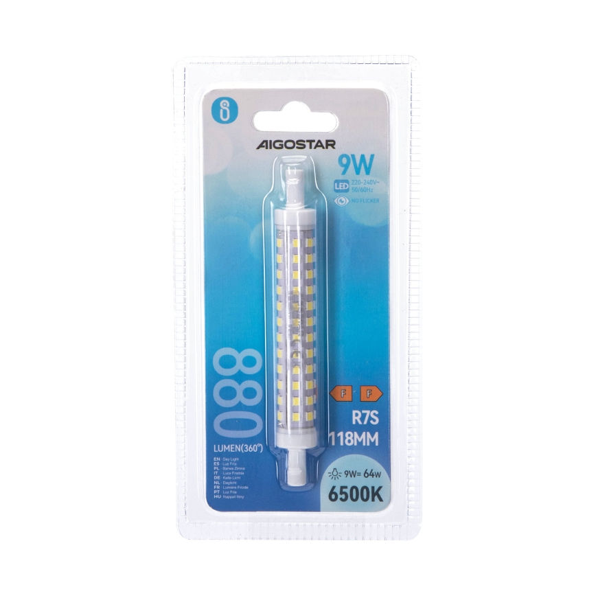 LED-lampa R7S/9W/230V 6500K - Aigostar
