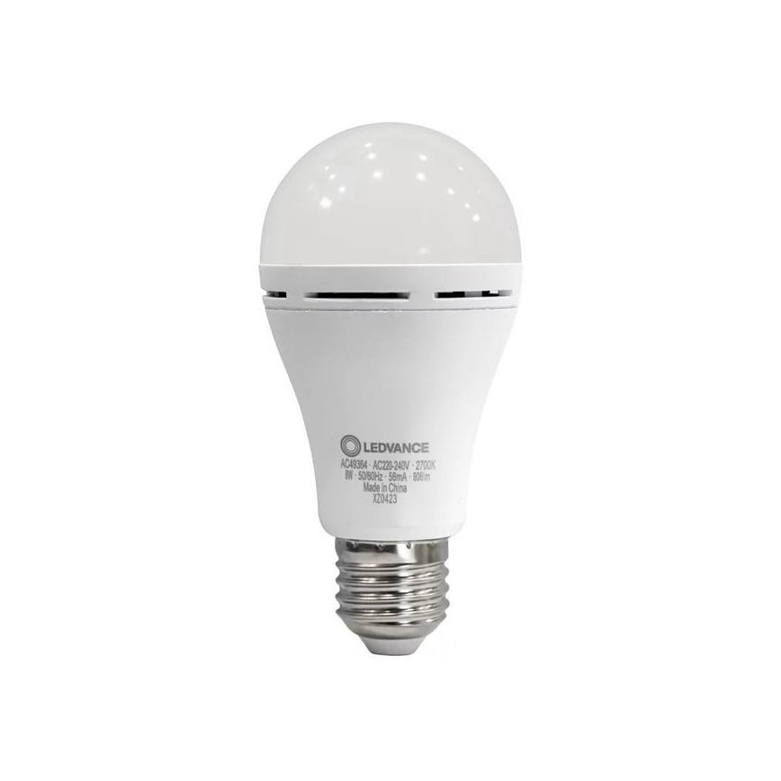 LED-lampa RECHARGEABLE A60 E27/8W/230V 2700K - Ledvance