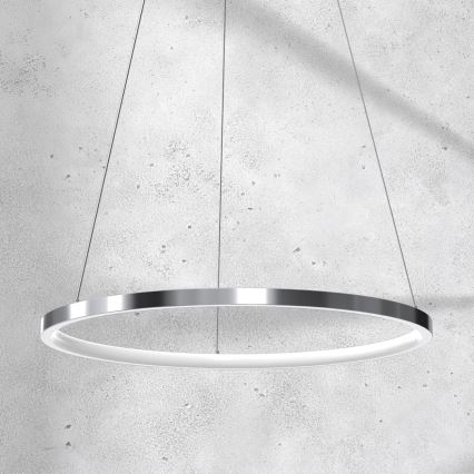 LED-lampa på kabel ROTONDA LED/27W/230V blank krom
