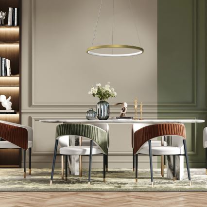 LED-lampa på kabel ROTONDA LED/27W/230V guld