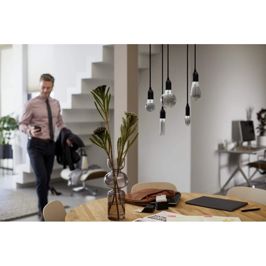 LED-lampa SMOKY VINTAGE Philips ST64 E27/2.3W/230V 2,700K