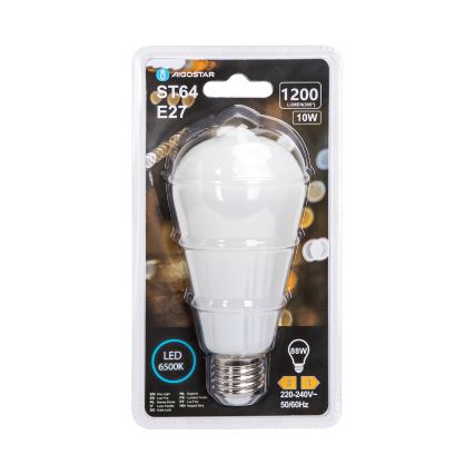 LED-lampa ST64 E27/10W/230V 6500K - Aigostar
