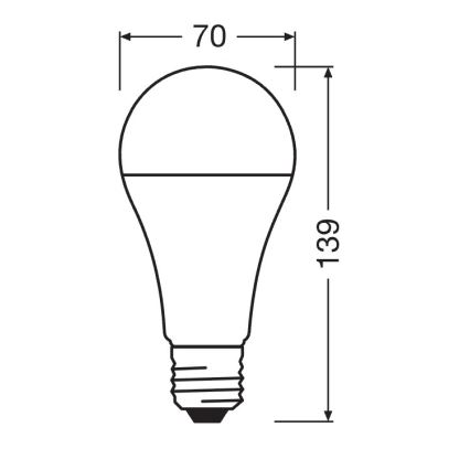 LED-lampa STAR E27/19W/230V 6500K - Osram