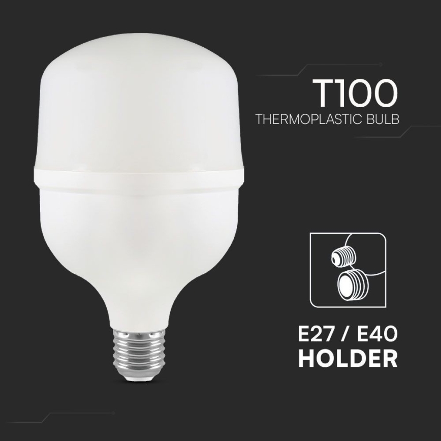 LED-lampa T100 E27/30W/230V 6500K