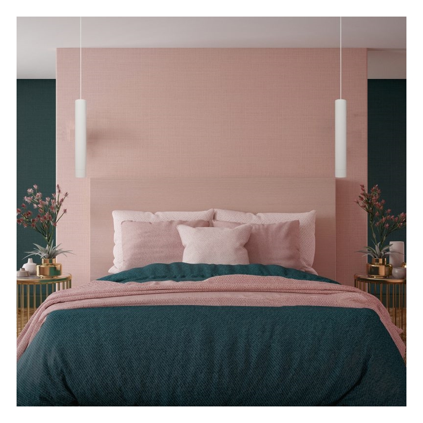 LED-lampa på kabel TUBA 1xGU10/4,8W/230V vit