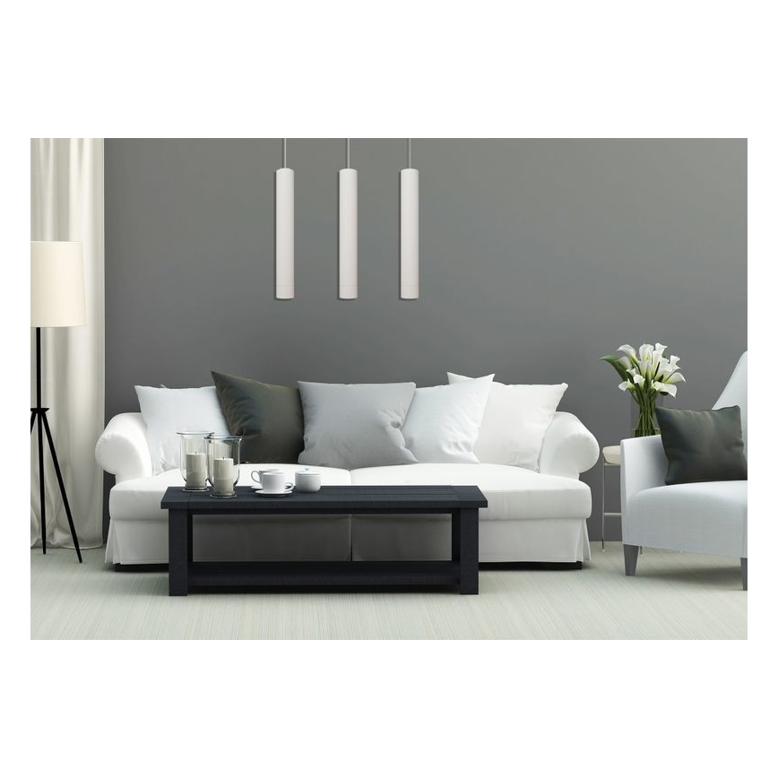 LED-lampa på kabel TUBA 3xGU10/4,8W/230V vit