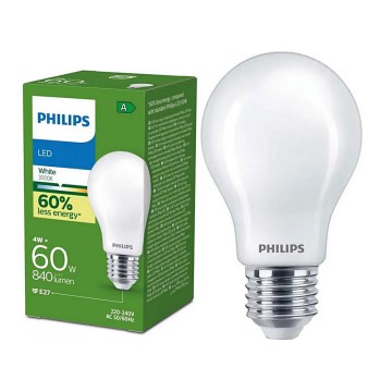 LED-lampa ULTRAEFFICIENT Philips A60 E27/4W/230V 3000K