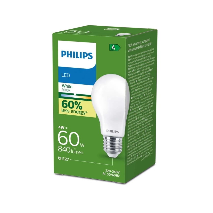 LED-lampa ULTRAEFFICIENT Philips A60 E27/4W/230V 3000K