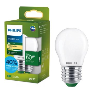 LED-lampa ULTRAEFFICIENT Philips P45 E27/3,8W/230V 2700K