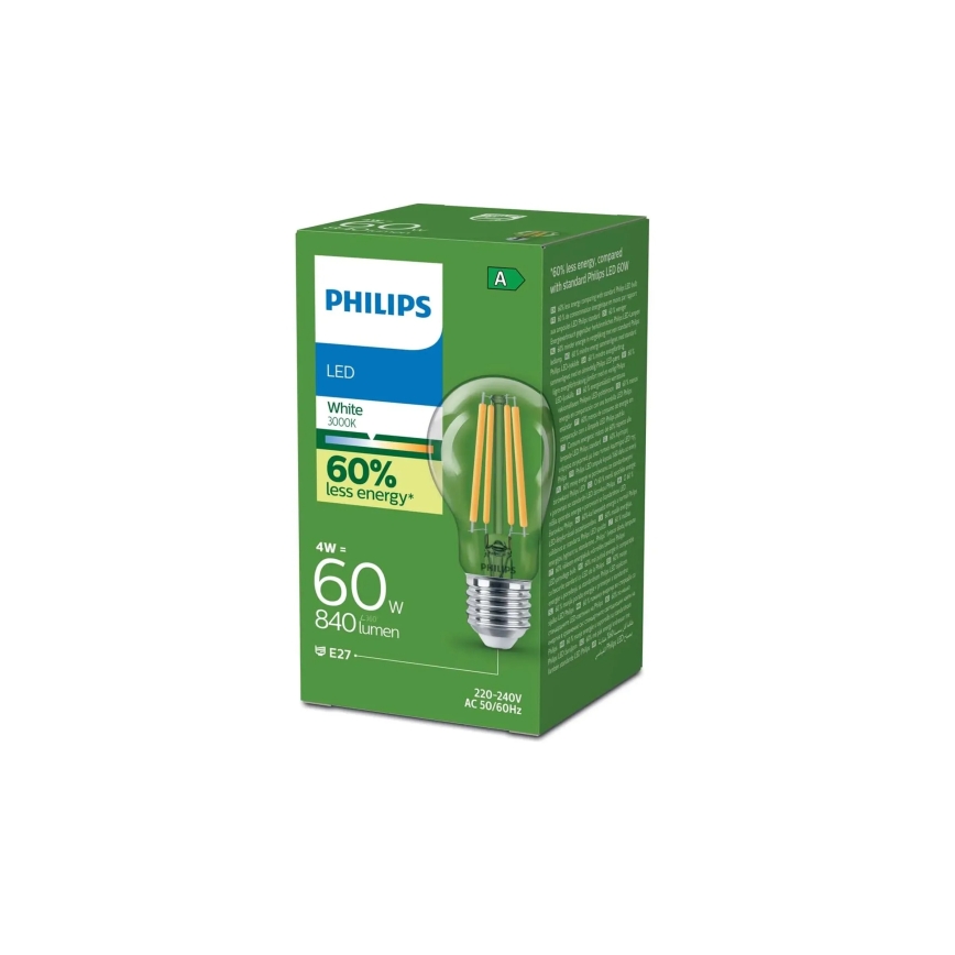 LED-lampa ULTRAEFFICIENT VINTAGE Philips A60 E27/4W/230V 3000K