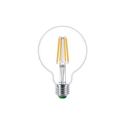 LED-lampa ULTRAEFFICIENT VINTAGE Philips G95 E27/4W/230V 2700K