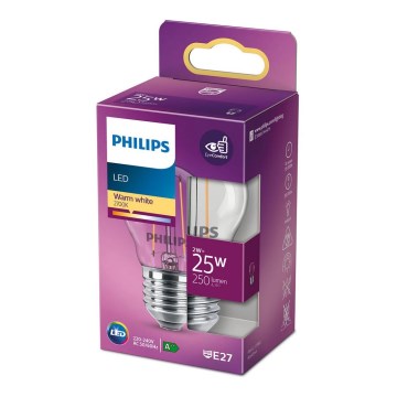 LED-lampa VINTAGE Philips P45 E27/2W/230V 2700K