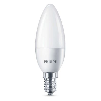 LED ljus Philips E14/4W/230V - ljus milky