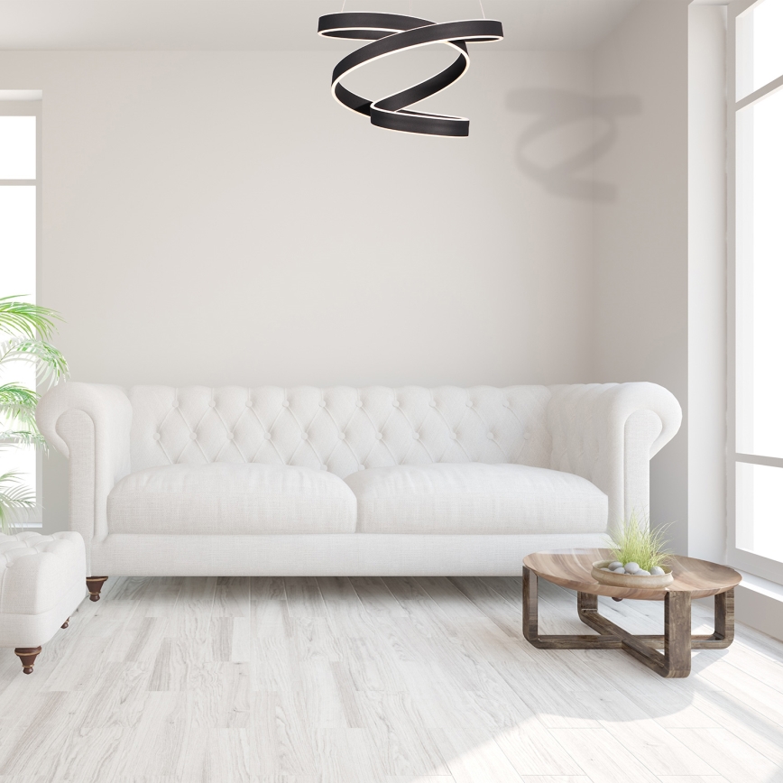 LED Ljuskrona med snöre ANDROMEDA LED/45W/230V