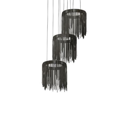 LED Ljuskrona med snöre CASKattA SATIN 3xLED/54W/230V