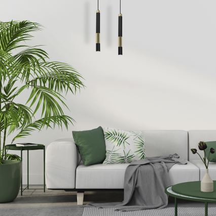 LED Ljuskrona med snöre DALLAS 1xGU10/3W/230V