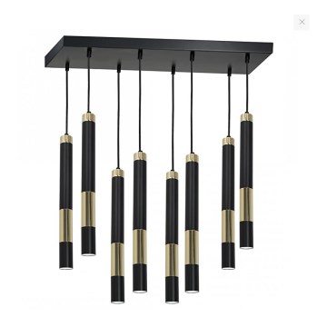 LED Ljuskrona med snöre DALLAS 8xGU10/3W/230V