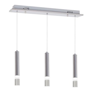 LED Ljuskrona med snöre ICE 3xLED/5W/230V