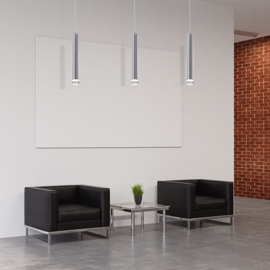 LED Ljuskrona med snöre ICE LED/5W/230V