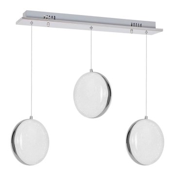 LED Ljuskrona med snöre LIRA 3xLED/27W/230V