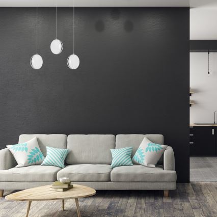 LED Ljuskrona med snöre LIRA 3xLED/27W/230V